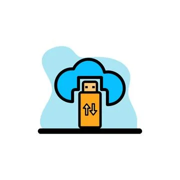 Storage Device Icon Conceptual Vector Illustration Design Stock Illustration