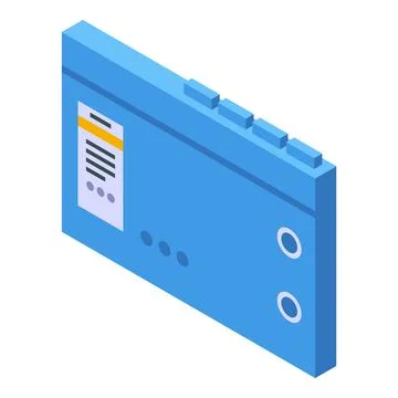 Storage document form icon, isometric style Stock-Illustration