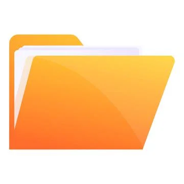 Storage documents file icon, cartoon style Stock-Illustration