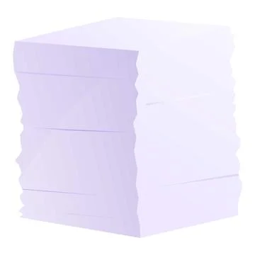 Storage documents papers stack icon, cartoon style Illustrazione stock