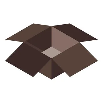 Storage empty box icon, isometric style 스톡 일러스트