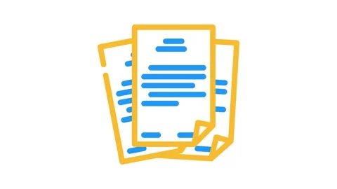 Storage folder color icon animation Stock Footage 327273371