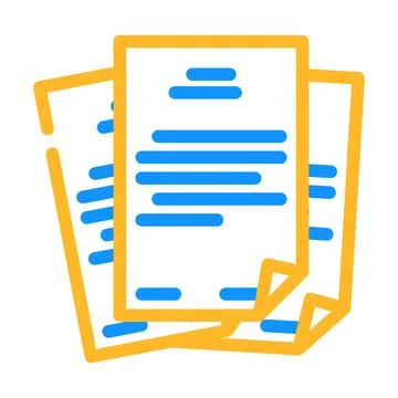 Storage folder color icon vector illustration Illustrazione stock