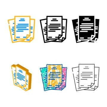 Storage folder color icon vector mix Stock Illustration