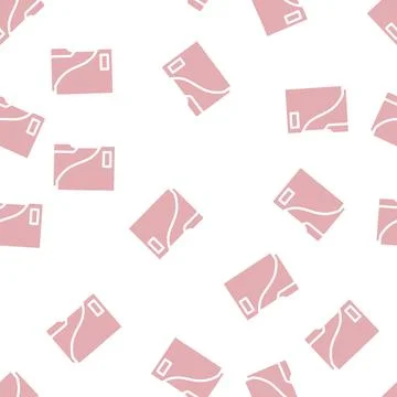 Storage folder glyph vector seamless pattern Stockillustratie