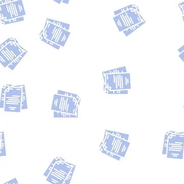 Storage folder glyph vector seamless pattern Illustrazione stock