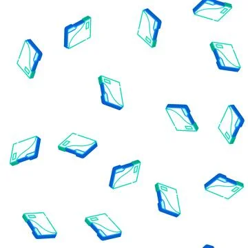 Storage folder isometric icon seamless pattern Illustrazione stock