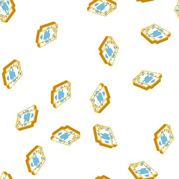 Storage folder isometric icon seamless pattern Illustrazione stock