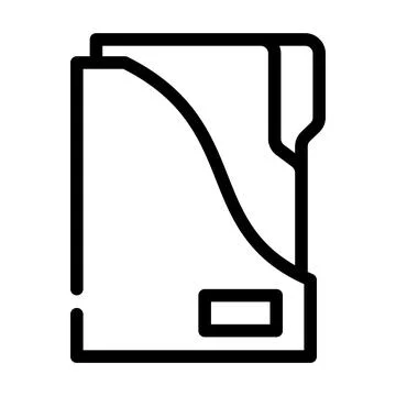 Storage folder line icon vector illustration Stockillustratie