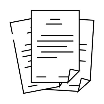 Storage folder line icon vector illustration 스톡 일러스트