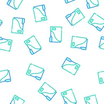 Storage folder vector seamless pattern イラスト素材