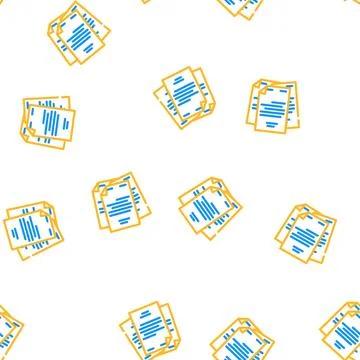 Storage folder vector seamless pattern Illustrazione stock