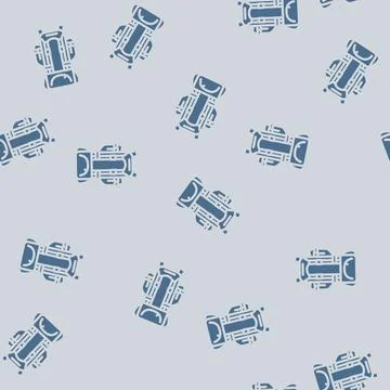 Storage hiking backpack glyph vector seamless pattern Stock Illustration