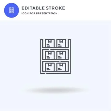 Storage icon vector, filled flat sign, solid pictogram isolated on white, logo イラスト素材