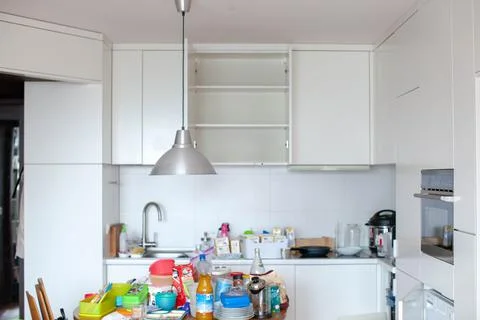 Storage in the kitchen. Stock Photos