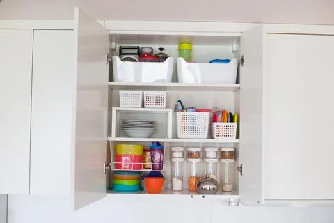 Storage in the kitchen. Stock Photos