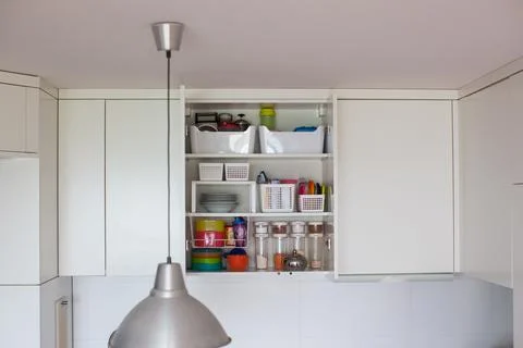 Storage in the kitchen. Stock Photos