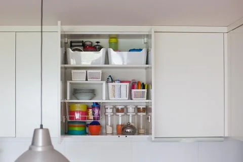 Storage in the kitchen. Stock Photos