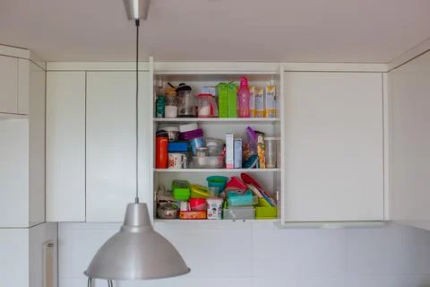 Storage in the kitchen. Stock Photos