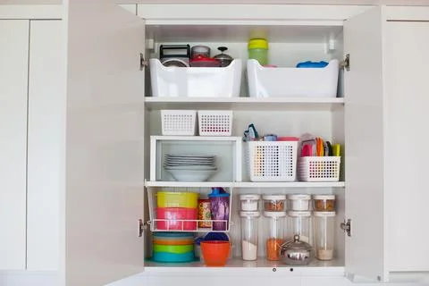 Storage in the kitchen. Stock Photos