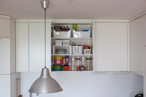 Storage in the kitchen. Stock Photos