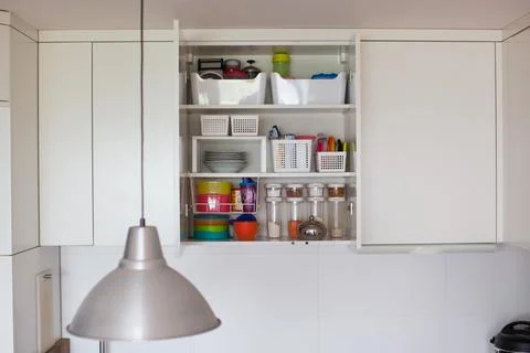 Storage in the kitchen. Stock Photos