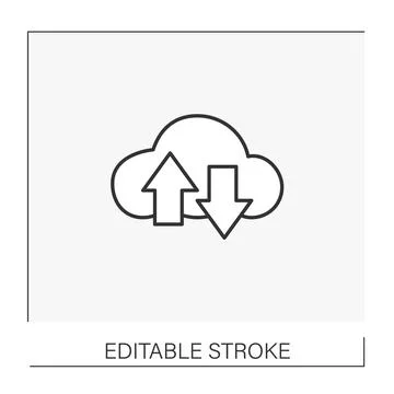 Storage line icon Stock Illustration