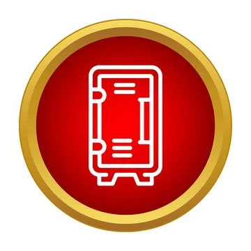Storage locker icon providing security for personal belongings Stock-Illustration