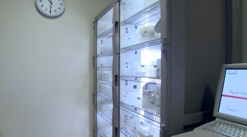 Storage with Medicine Stock Footage 43052939