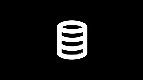 Storage mobile phone 3d icon rotation 4k animation sign on background Stock Footage 313487640