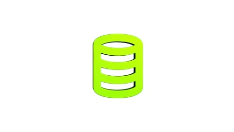 Storage mobile phone 3d icon rotation 4k animation sign on background Stock Footage 313487642