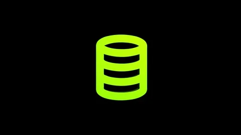 Storage mobile phone 3d icon rotation 4k animation sign on background Stock Footage 313487645