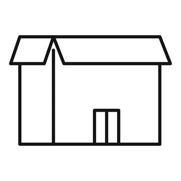 Storage objects box icon, outline style Stock Illustration