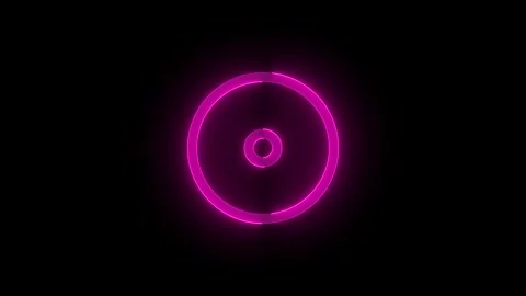 Storage optical stroke icon glowing neon animation Stock Footage 289519479