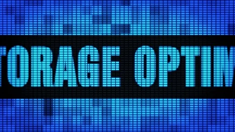 Storage Optimization Front Text Scrolling LED Wall Pannel Display Sign Board Stock Footage 106844412