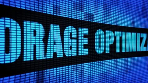 Storage Optimization Side Text Scrolling LED Wall Pannel Display Sign Board Stock Footage 106844644