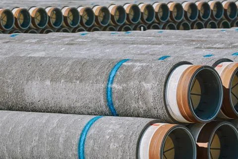 Storage of Pipes Stock Photos