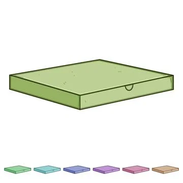 Storage pizza box cartoon vector graphic 스톡 일러스트