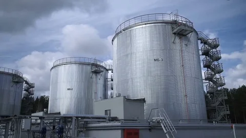 Storage in the production area Stock Footage 75497000