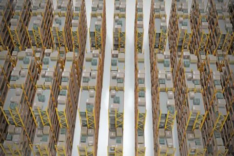 Storage rack isolated Stock Illustration