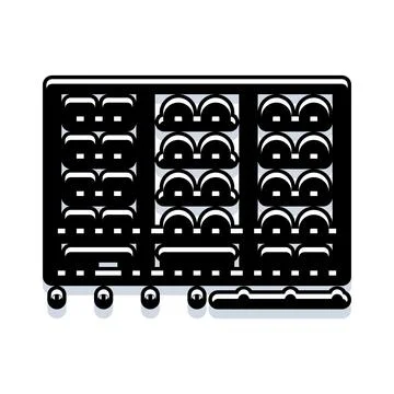Storage rack for organizing items in warehouse logistics イラスト素材