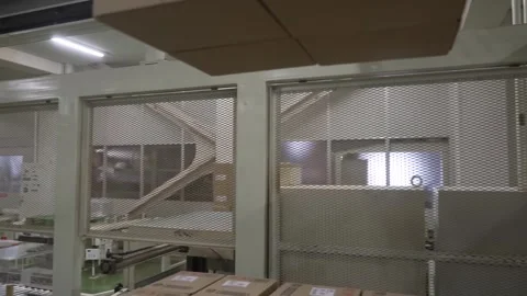 Storage Racks Inside a Green Tea Factory Warehouse Stock Footage 340010031