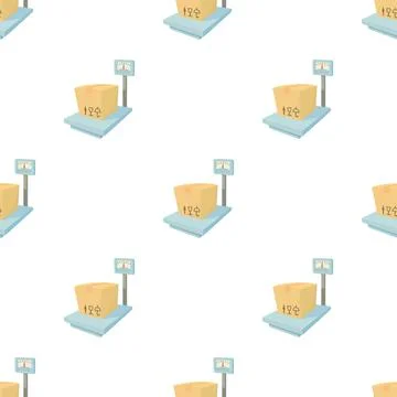 Storage scales pattern seamless vector Illustrazione stock