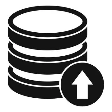 Storage server icon simple vector. Data cloud Stock Illustration