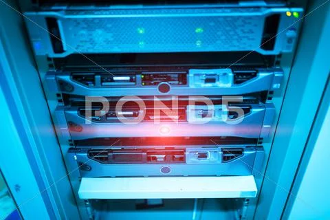 Storage Servers In Data Room Domestic Room
