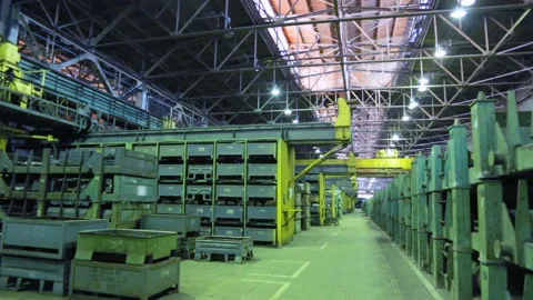 Storage shop at machine works Stock Footage 100333893