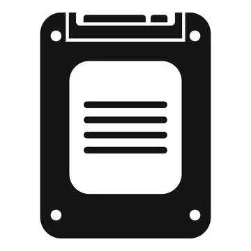 Storage shutter usb icon simple vector. MB archive tb Stockillustratie