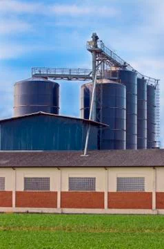 Storage silos Stock Photos