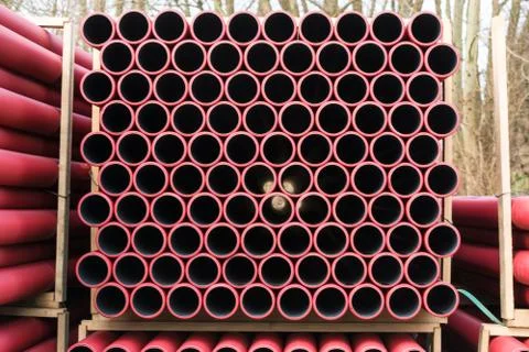 Storage space of building material Stock Photos