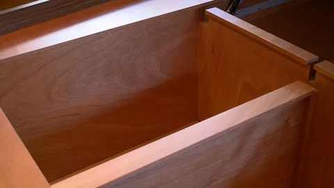 Storage space under double bed Stock Footage 71831587